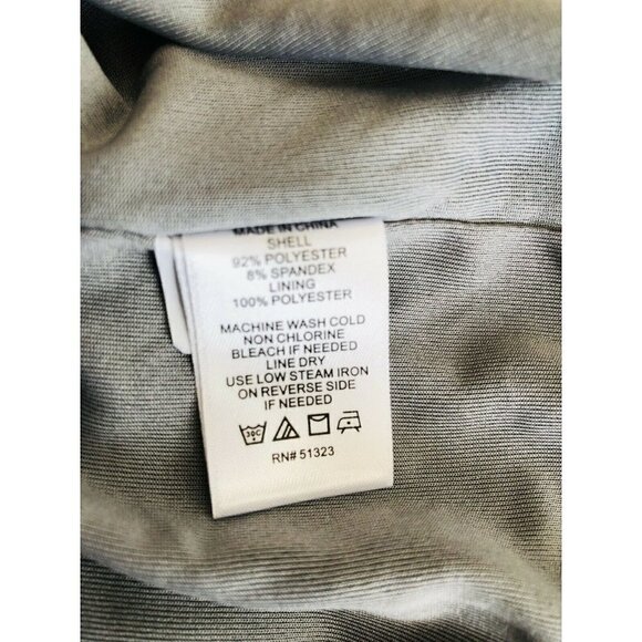 CeCe by Cynthia Steffe Womens Mia Crushed Silver Velvet Dress Size 10 - Picture 11 of 11